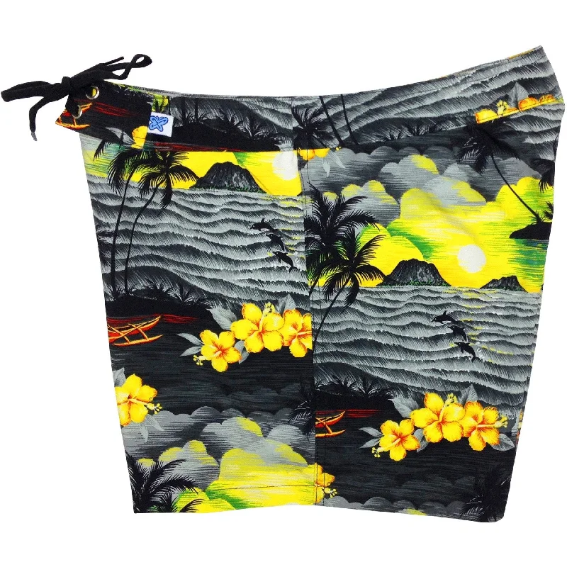Youthful "Picture This" Board Shorts - Regular Rise / 5" Inseam (Charcoal)
