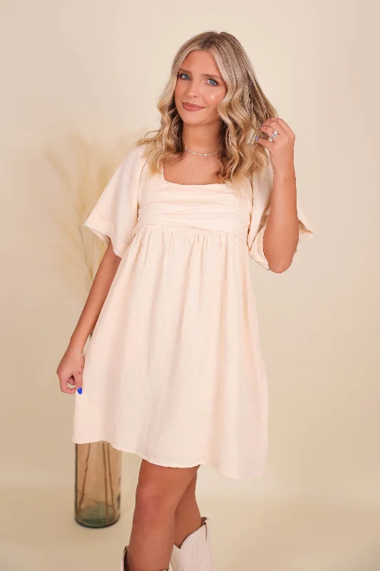 See Me Over Here Dress-Ivory