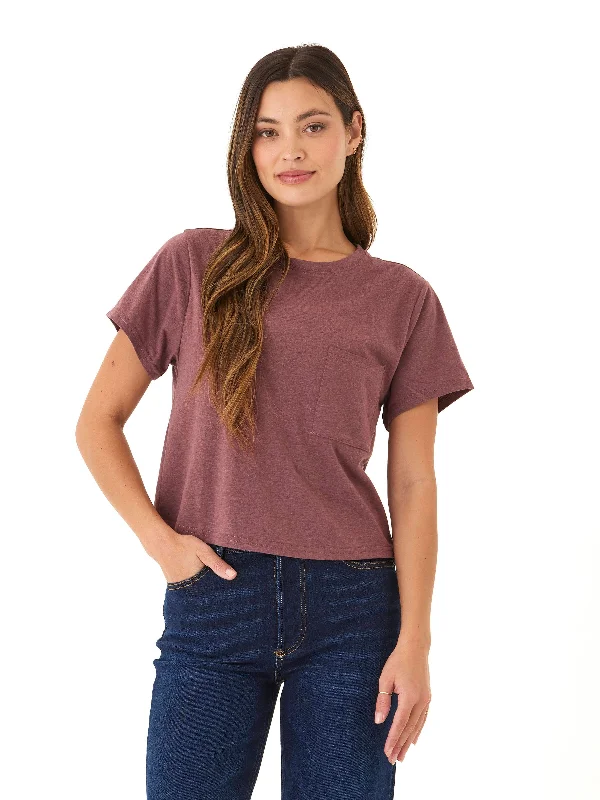 Noble And Elegant Shelbie Triblend Jersey Pocket Tee