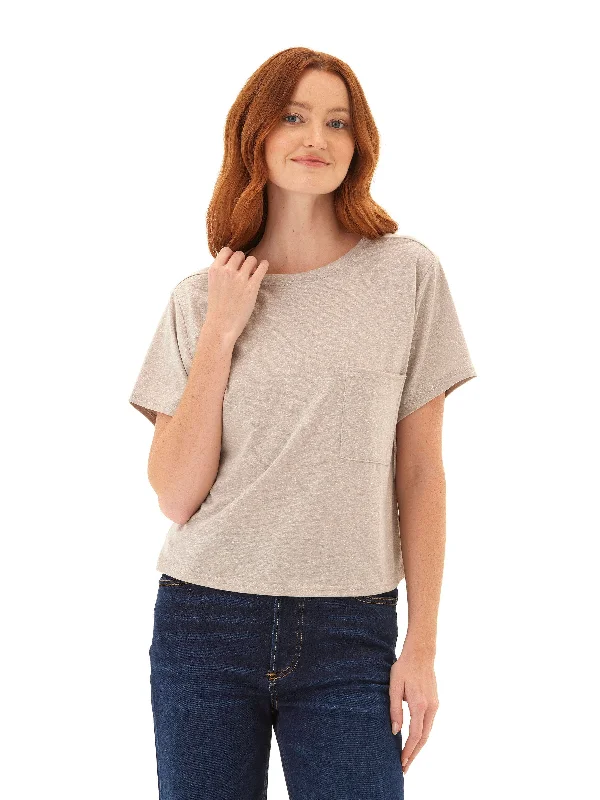 High Street Fashion Shelbie Triblend Jersey Pocket Tee