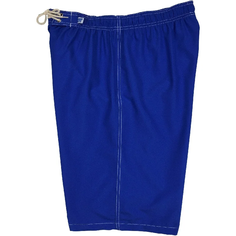 Fresh And Natural "A Solid Color" Women's Elastic Waist (Swim) Board Shorts. REGULAR Rise + 11" Inseam (Royal) Fresh And Natural "A Solid Color" Women's Elastic Waist (Swim) Board Shorts. REGULAR Rise + 11" Inseam (Royal)
