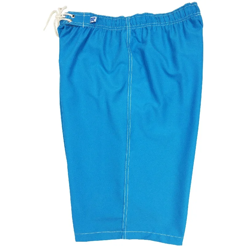 Unique Design "A Solid Color" Women's Elastic Waist (Swim) Board Shorts. REGULAR Rise + 11" Inseam (Turquoise) Unique Design "A Solid Color" Women's Elastic Waist (Swim) Board Shorts. REGULAR Rise + 11" Inseam (Turquoise)