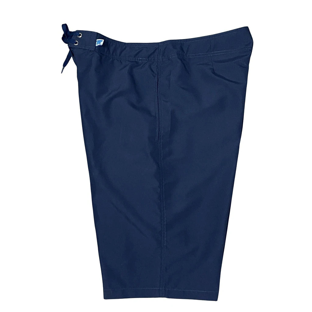 Fashionable And Versatile Solid Navy Clamdiggers.  Select a Custom Inseam (14" to 19")