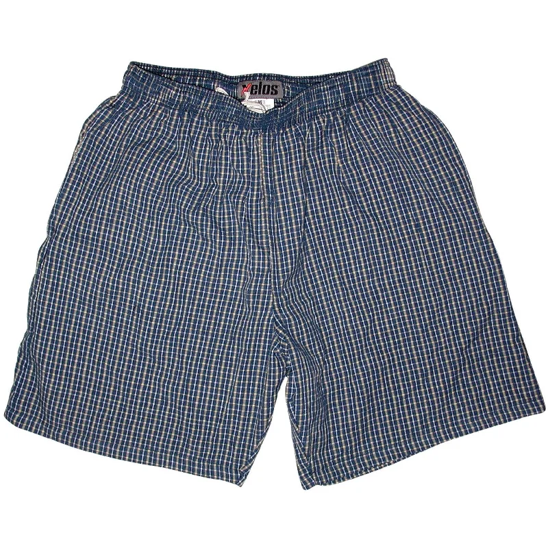 Classic Style "Lakeshore" LONG 100% Cotton Seersucker Beach Shorts. (Blue) 9.5" Inseam / approx. 22" Outseam Classic Style "Lakeshore" LONG 100% Cotton Seersucker Beach Shorts. (Blue) 9.5" Inseam / approx. 22" Outseam
