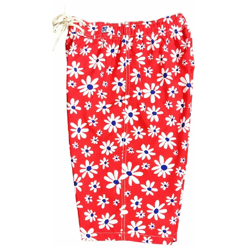 Street Style "Summer of Love" (Red) Elastic Waist Board Shorts. Regular Rise or High Waist. Women's CUSTOM Street Style "Summer of Love" (Red) Elastic Waist Board Shorts. Regular Rise or High Waist. Women's CUSTOM