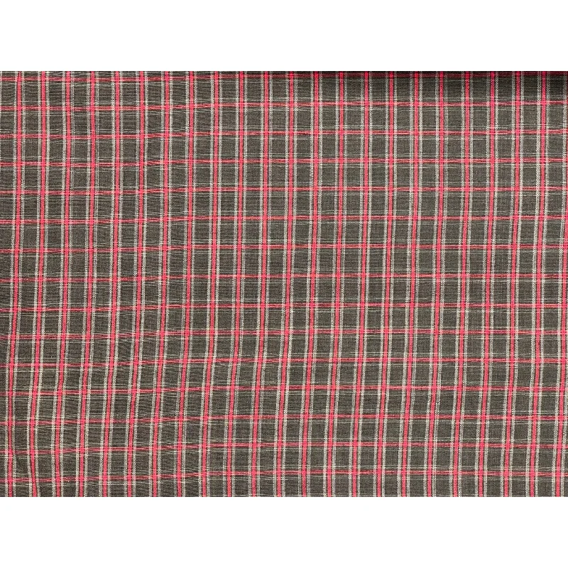 Comfortable And Casual "The Strand" SHORT (Red) 100% Cotton Check Beach Shorts 4.5" Inseam / approx. 17" Outseam