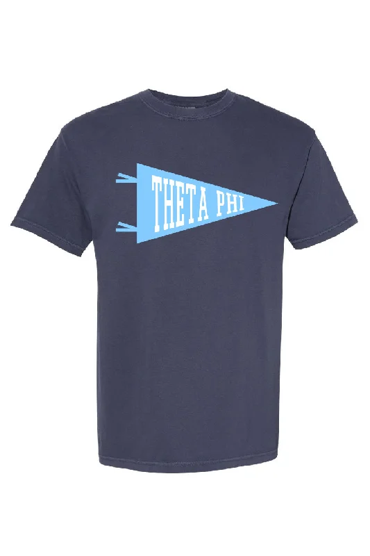 Short Design Theta Phi Pennant Tee