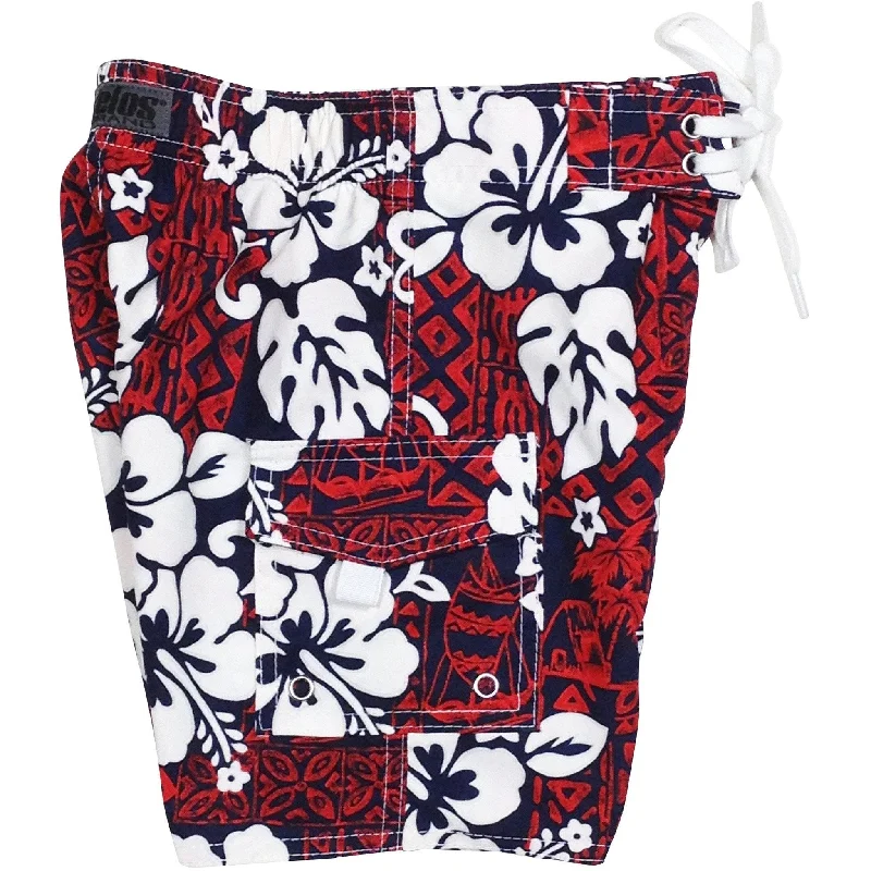 Classic Series "Tiki Village" (Red) Toddler Board Short