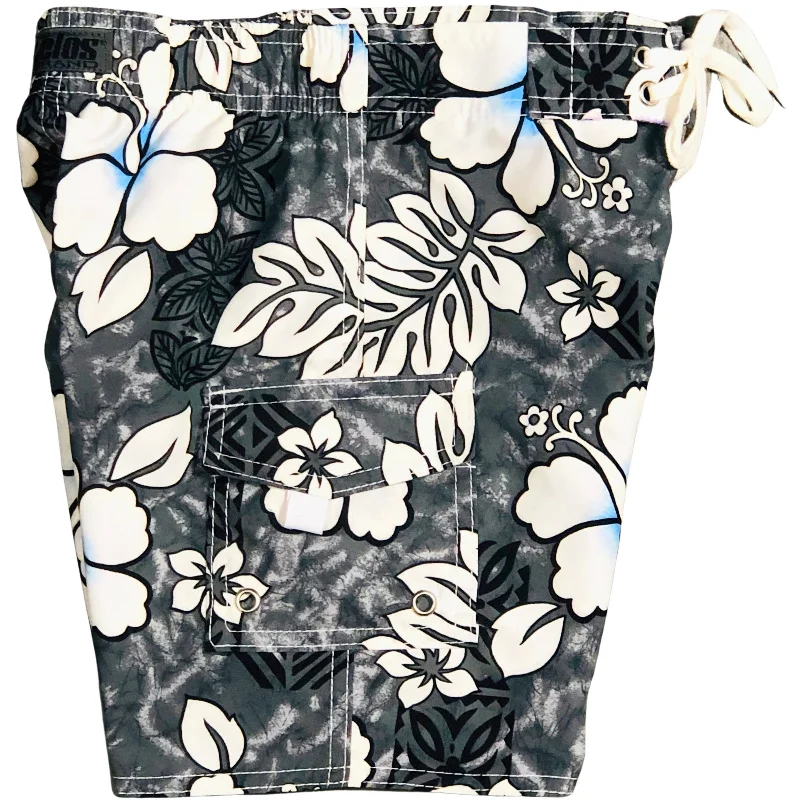 Simple Solid Color "Tribal Council" (Charcoal) Toddler Board Short