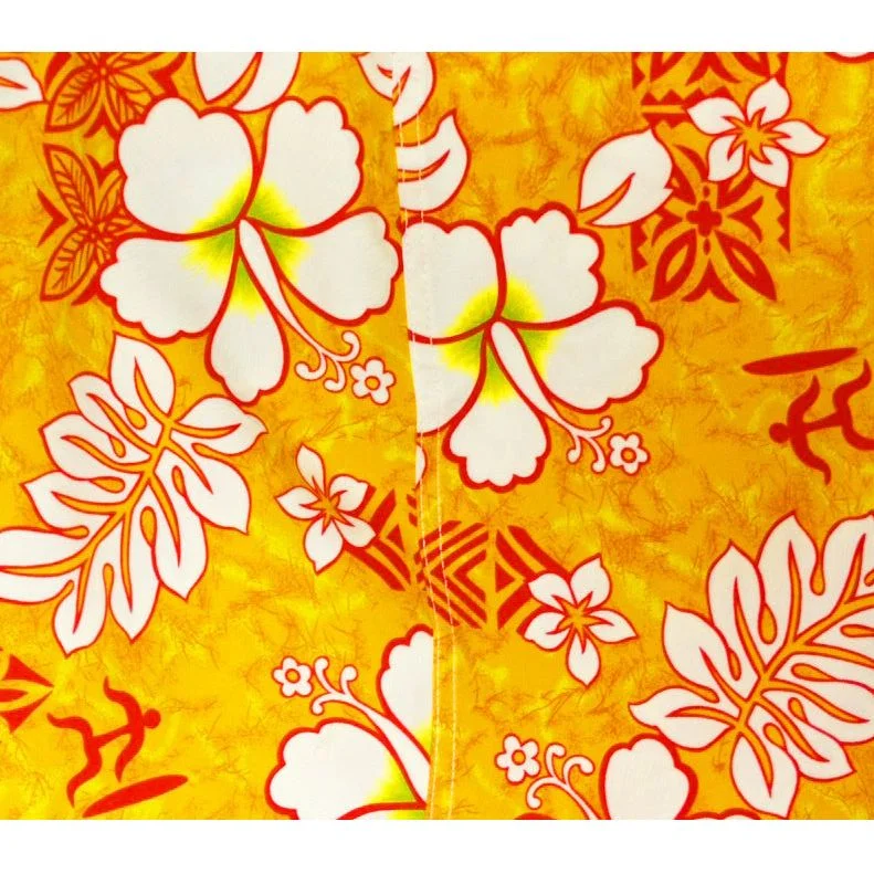 Soft And Comfortable "Tribal Council" Hipster Board Skirt (Orange)