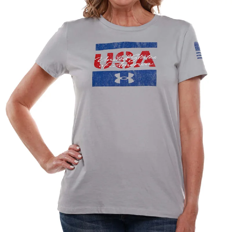 Sweet Style Under Armour Ladies USA Freedom Tee