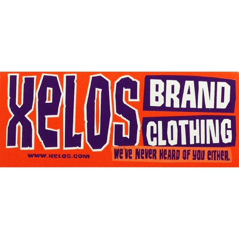 Customized Version XELOS Brand "Never Heard" Sticker
